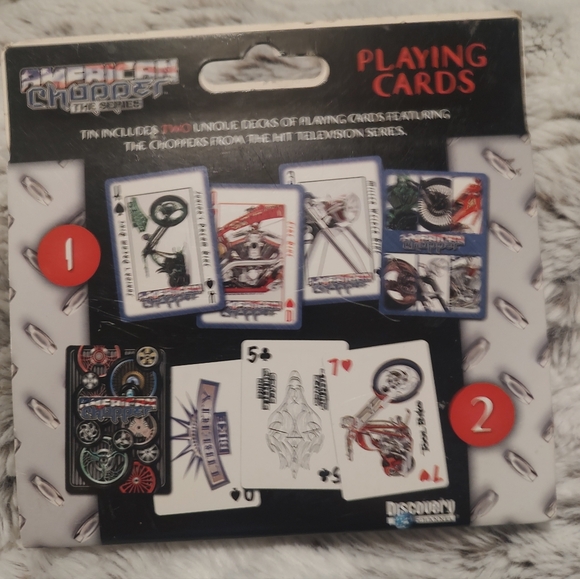 American Chopper Playing Cards with Collector Tin 2 Decks Brand New Sealed - Picture 2 of 3